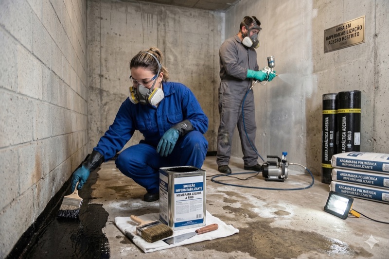 Impermeabilização profissional Solution Desentupidora